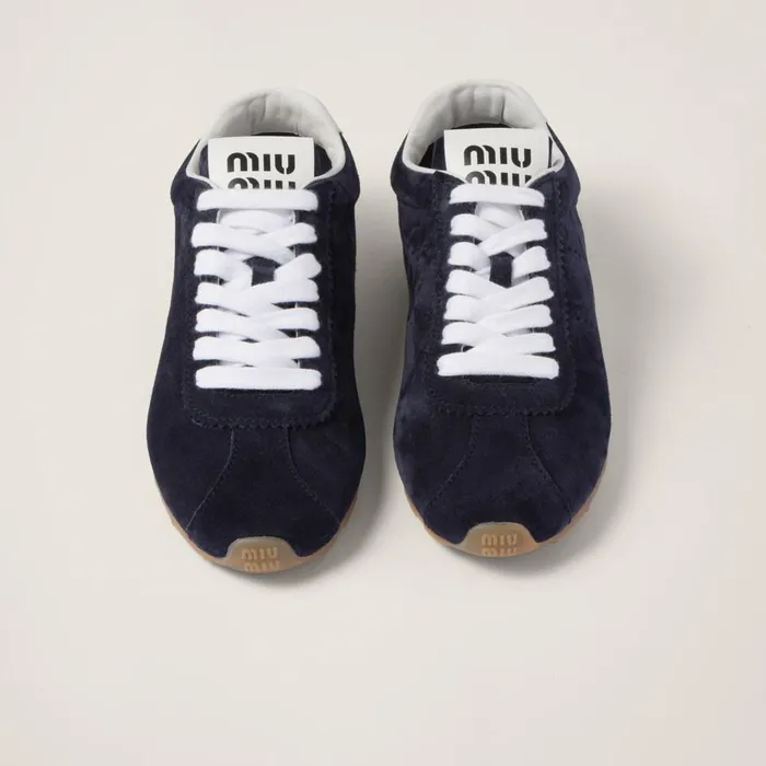 Women Sneakers Miu Miu Suede Sneakers Navy Women Sneakers Miu Miu Suede Sneakers Navy