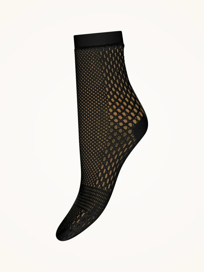 Women Socks and KneeHighs Wolford Net Socks Black