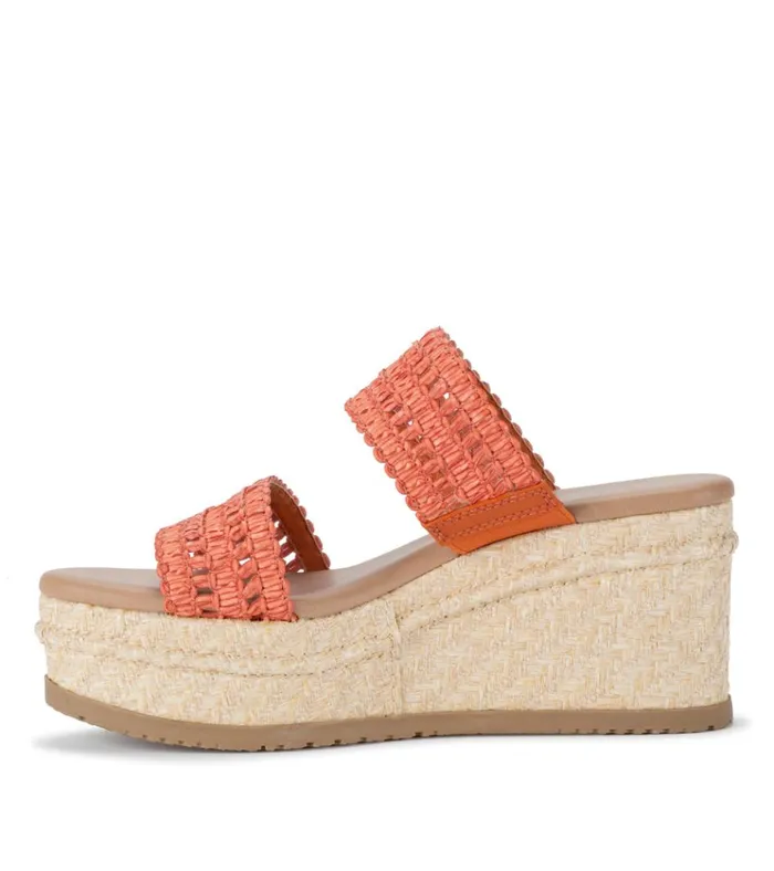 Women Sophie Wedge Sandal Orange Aid Baretraps Wedge Sandals
