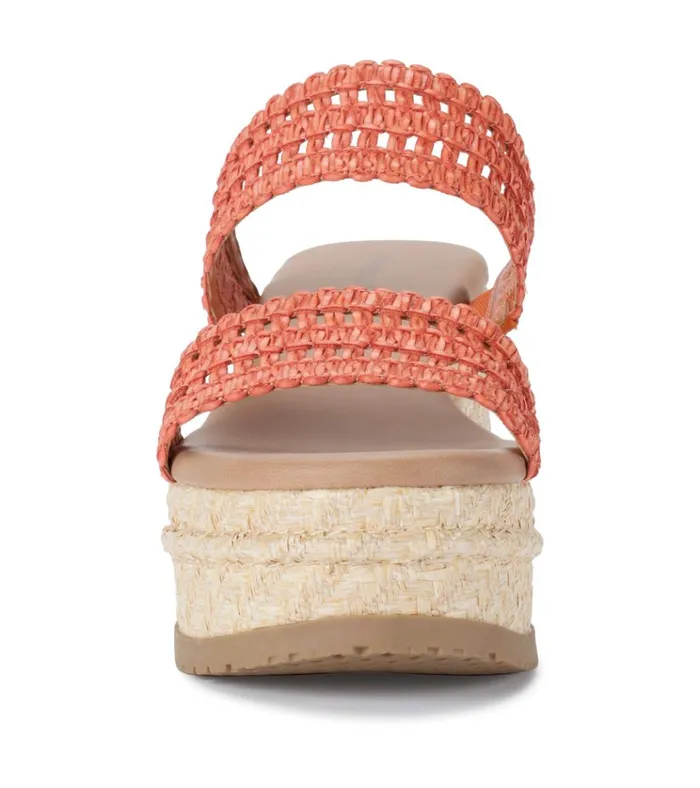 Women Sophie Wedge Sandal Orange Aid Baretraps Wedge Sandals