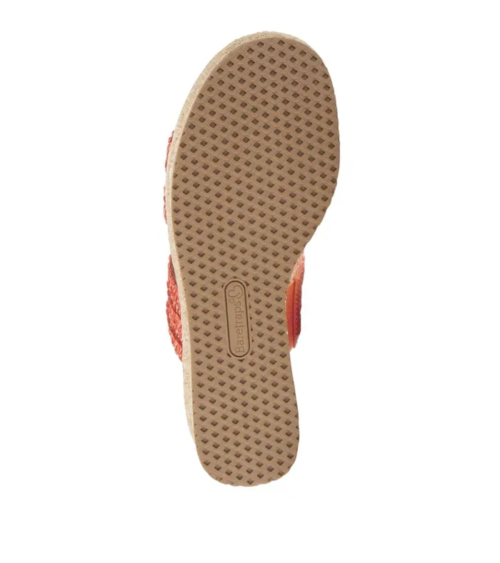 Women Sophie Wedge Sandal Orange Aid Baretraps Wedge Sandals
