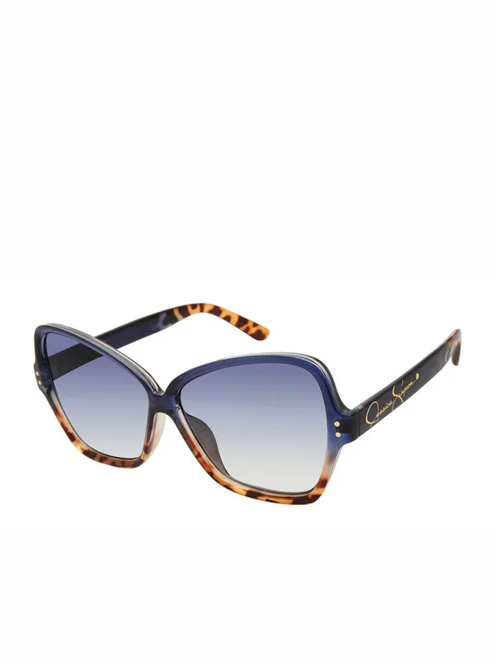 Women Stylish Butterfly Sunglasses In Blue Tortoise Jessica Simpson Sunglasses