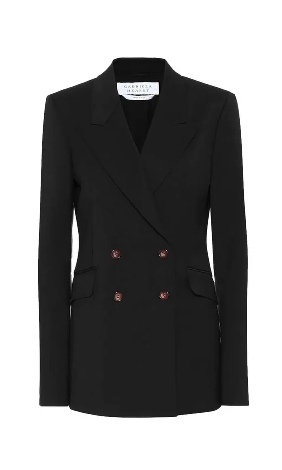 Women Suits Gabriela Hearst Angela Blazer In Black Sportswear Wool