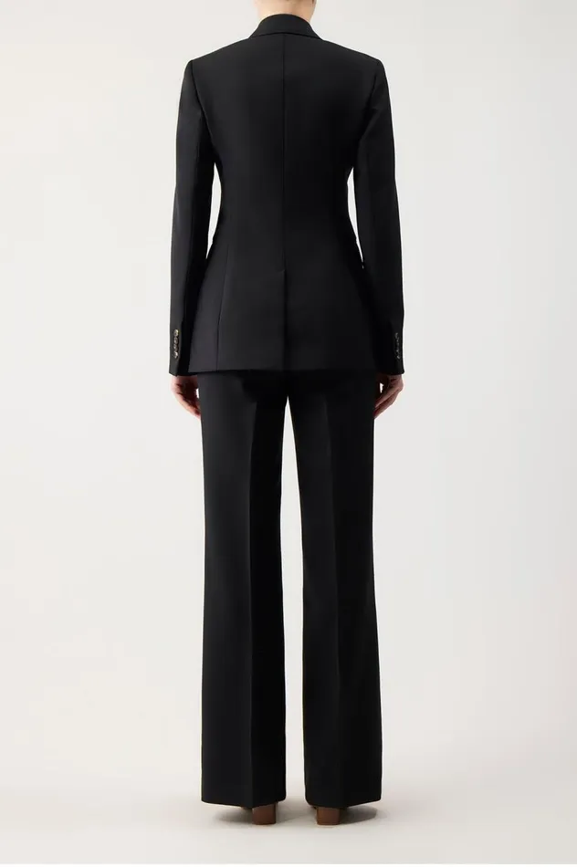 Women Suits Gabriela Hearst Angela Blazer In Black Sportswear Wool