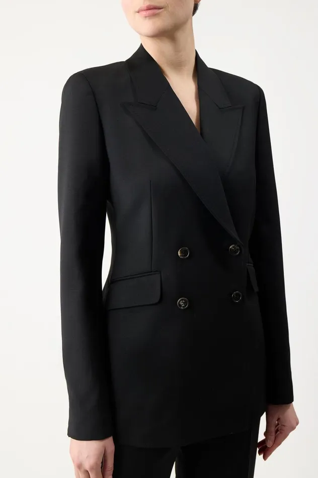 Women Suits Gabriela Hearst Angela Blazer In Black Sportswear Wool
