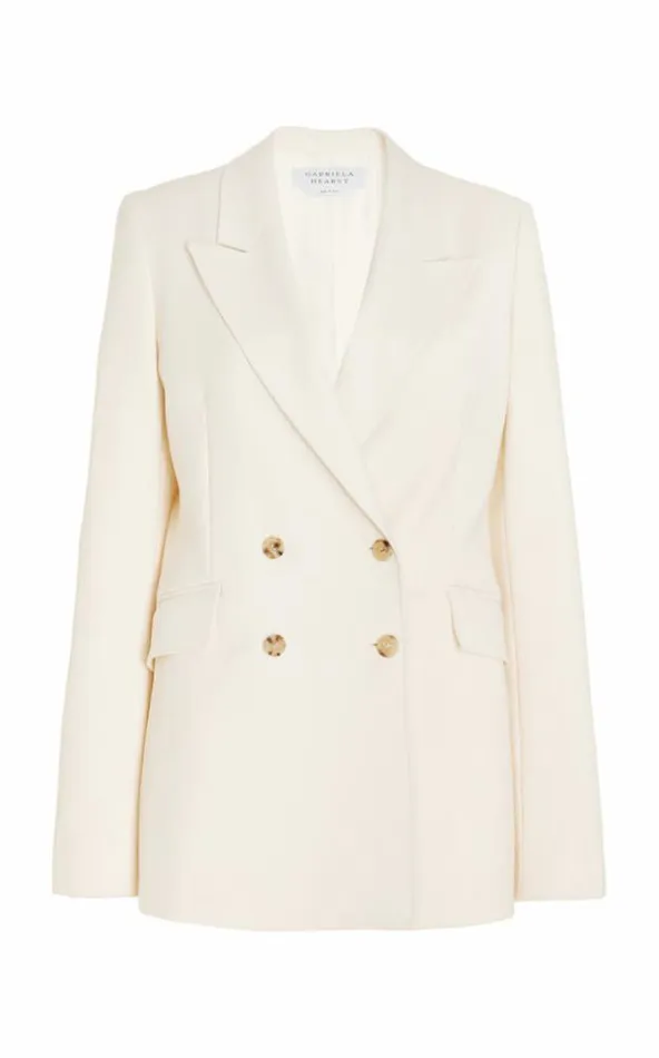 Women Suits Gabriela Hearst Angela Blazer In Ivory Sportswear Wool