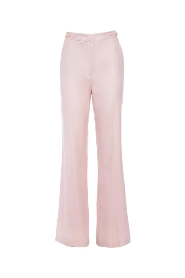 Women Suits Gabriela Hearst Vesta Pant In Blush Virgin Wool And Silk Linen Twill