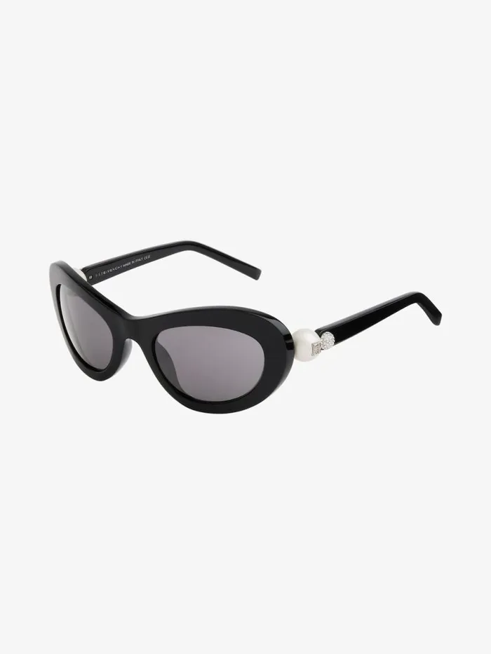 Women Sunglasses Givenchy 4G Pearl Sunglasses In Acetate With Crystals Black