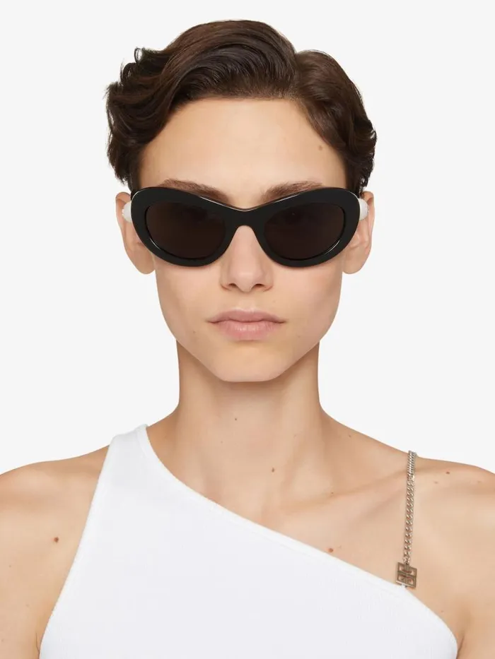 Women Sunglasses Givenchy 4G Pearl Sunglasses In Acetate With Crystals Black Women Sunglasses Givenchy 4G Pearl Sunglasses In Acetate With Crystals Black