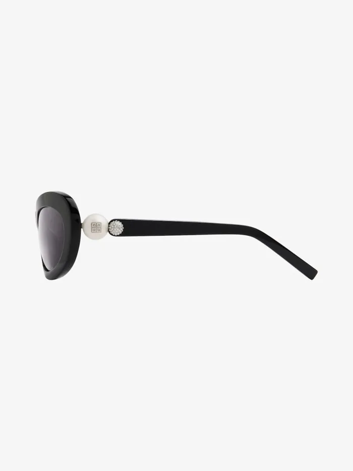 Women Sunglasses Givenchy 4G Pearl Sunglasses In Acetate With Crystals Black Women Sunglasses Givenchy 4G Pearl Sunglasses In Acetate With Crystals Black