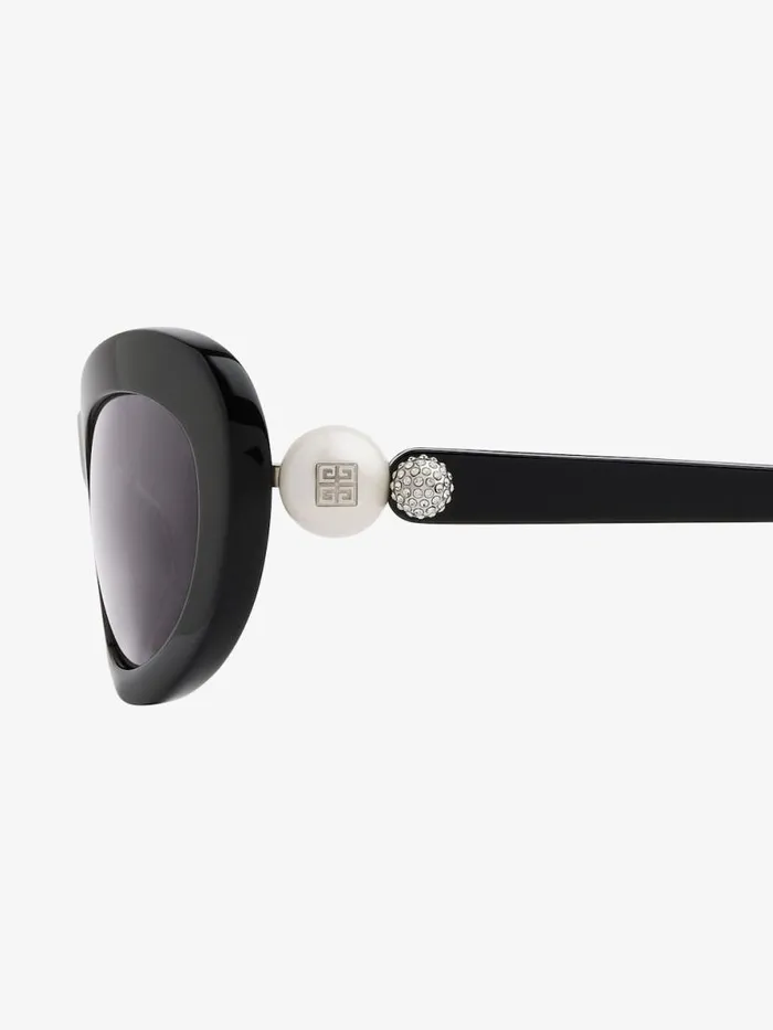 Women Sunglasses Givenchy 4G Pearl Sunglasses In Acetate With Crystals Black Women Sunglasses Givenchy 4G Pearl Sunglasses In Acetate With Crystals Black