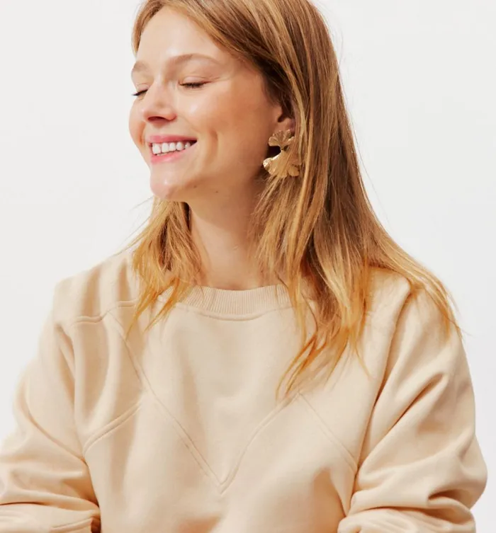 Women Sweatshirt 8211 Beige Promod Jumpers And Cardigans Women Sweatshirt 8211 Beige Promod Jumpers And Cardigans