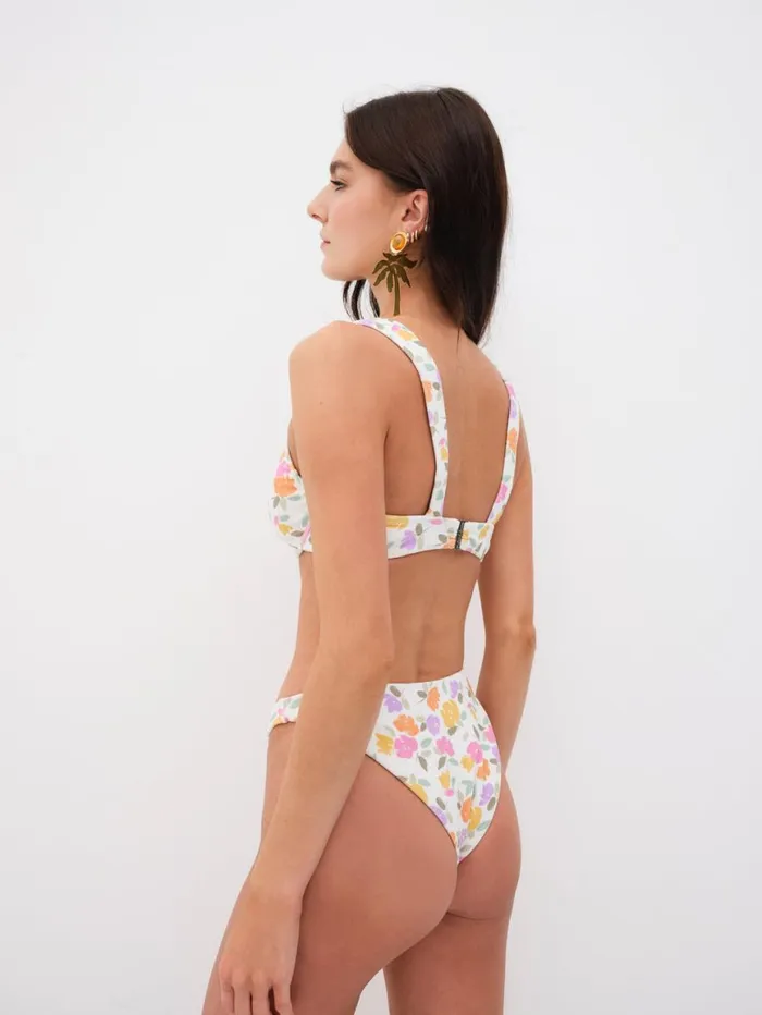 Women Swim For Love and Lemons Joey Swim Bottom Cream