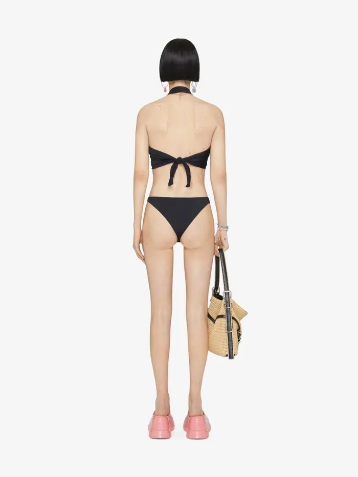 Women Swimwear Givenchy Bikini Top With 4G Detail Black