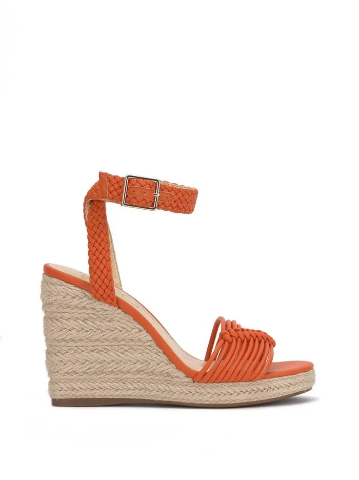 Women Talise Braided Wedge In Tangerine Jessica Simpson Wedges