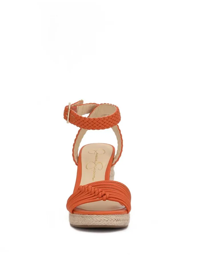 Women Talise Braided Wedge In Tangerine Jessica Simpson Wedges