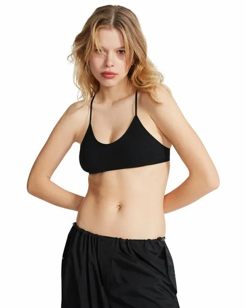 Women THE ELLA MESH BRALETTE BLACK Black Steve Madden Tops and Shirts