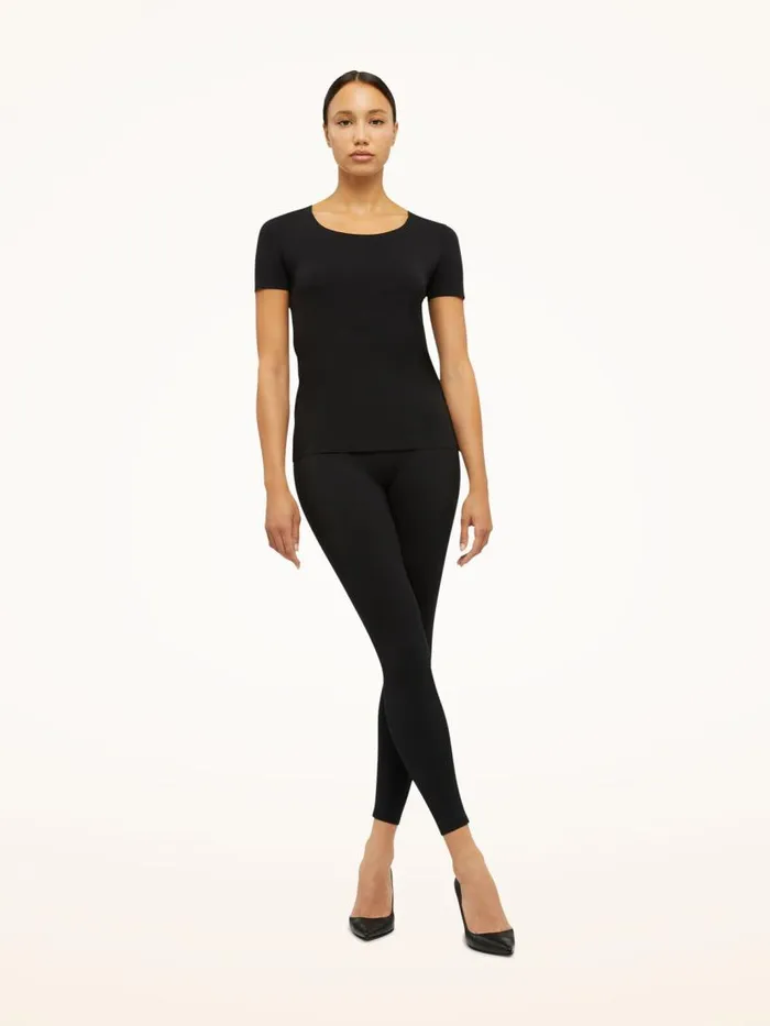 Women Tops and Tshirts Wolford Aurora Pure Shirt Black