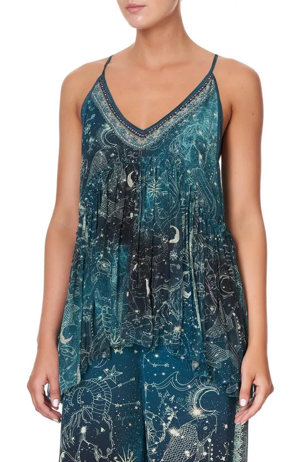 Women Tops Camilla Back Overlay Top Into The Mystique