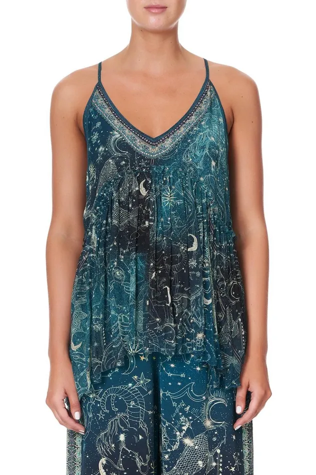 Women Tops Camilla Back Overlay Top Into The Mystique