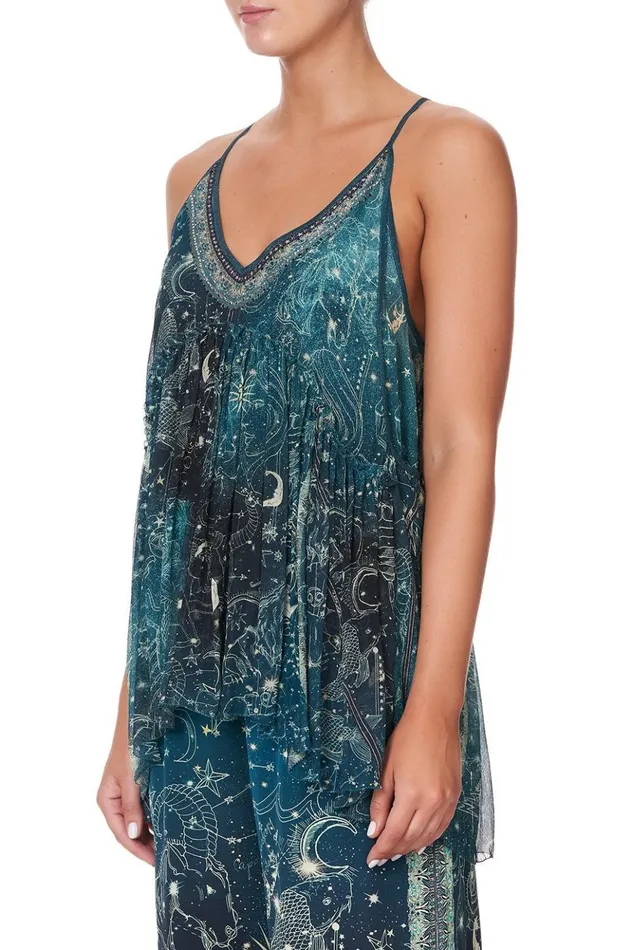Women Tops Camilla Back Overlay Top Into The Mystique
