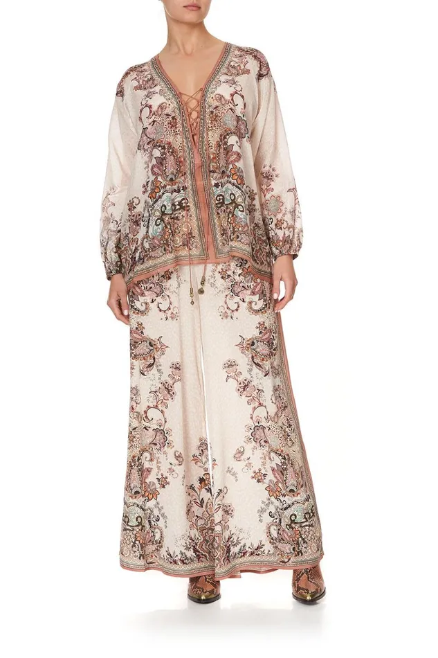Women Tops Camilla Lace Up Blouse Tales Of Talitha