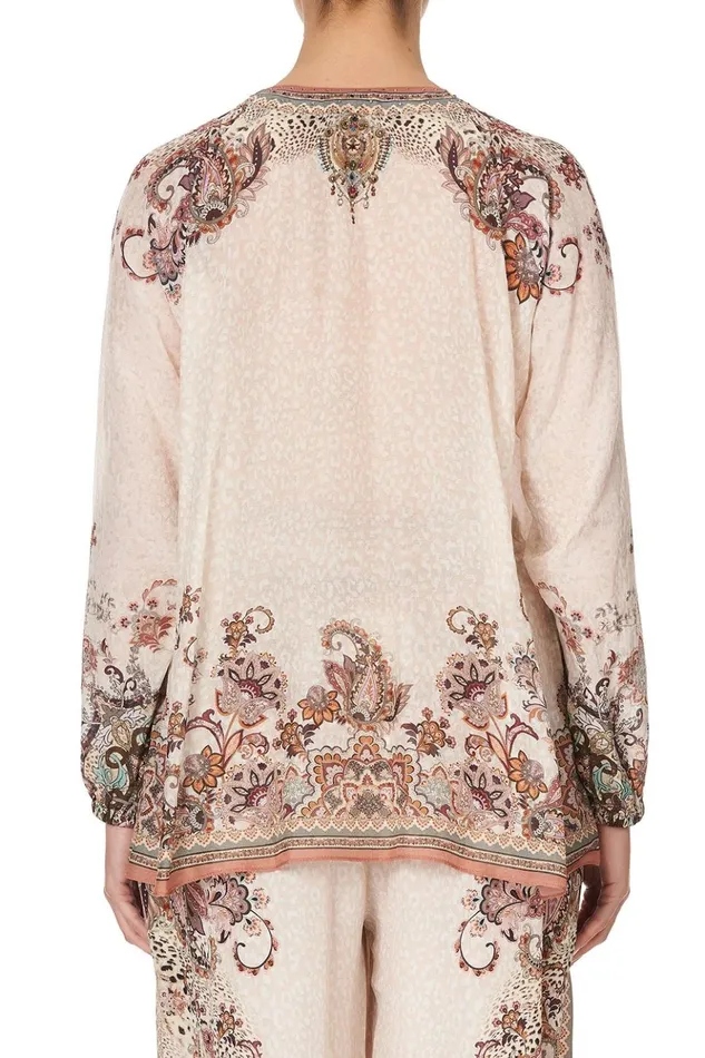 Women Tops Camilla Lace Up Blouse Tales Of Talitha