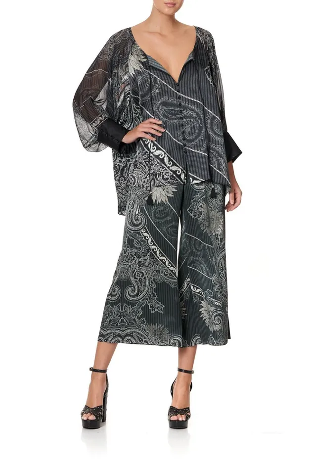 Women Tops Camilla Raglan Sleeve Button Up Top Tale Of The Fire Bird