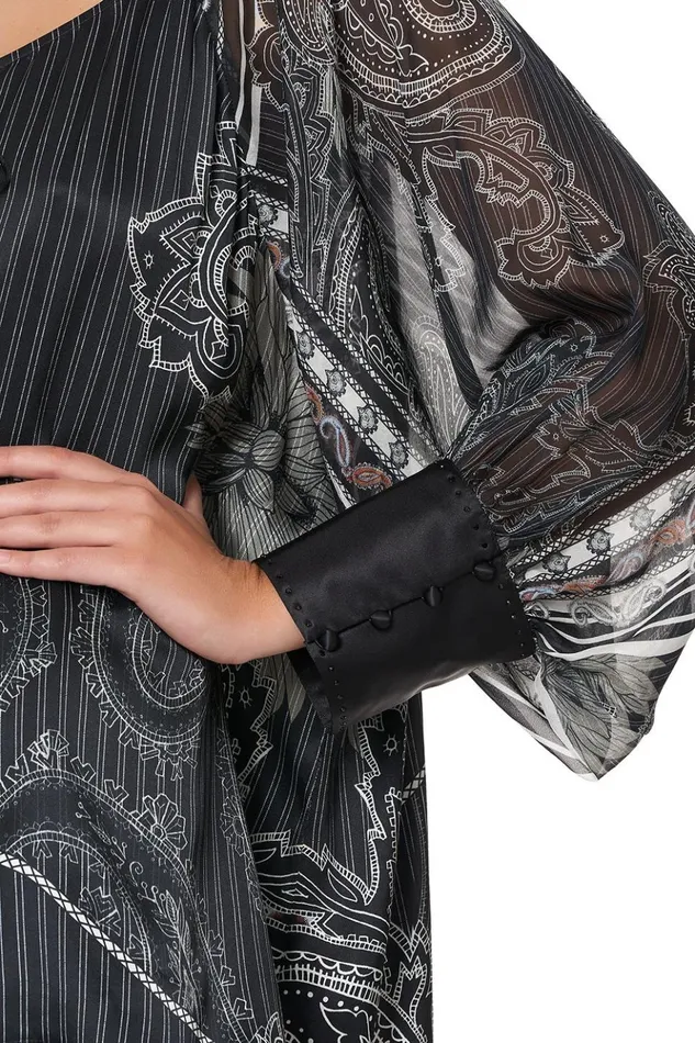 Women Tops Camilla Raglan Sleeve Button Up Top Tale Of The Fire Bird