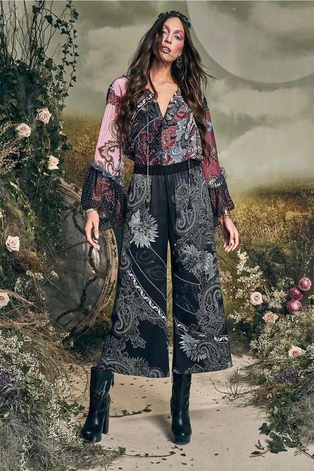 Women Tops Camilla Shirred Cuff Blouse Tale Of The Fire Bird