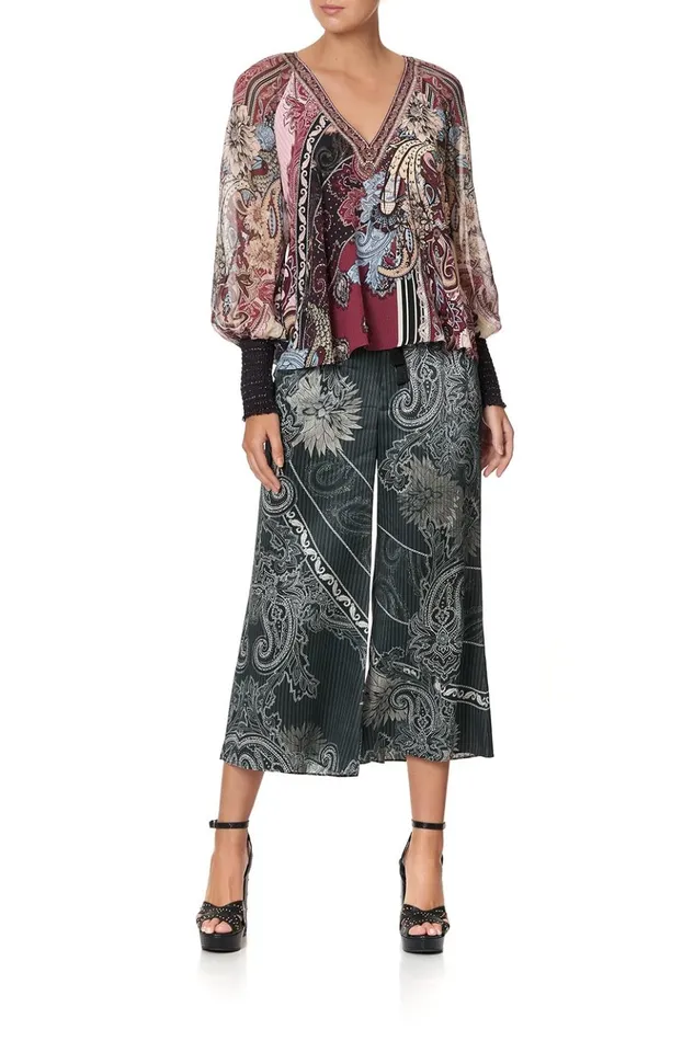 Women Tops Camilla Shirred Cuff Blouse Tale Of The Fire Bird