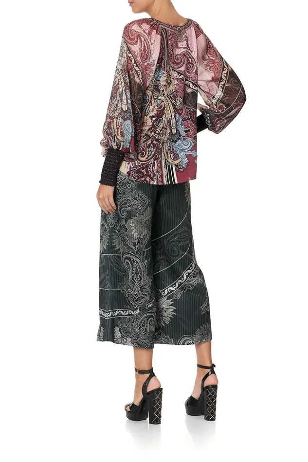 Women Tops Camilla Shirred Cuff Blouse Tale Of The Fire Bird