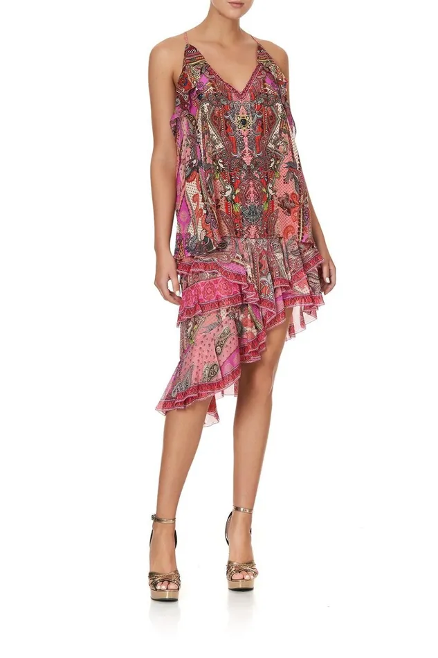 Women Tops Camilla Strap Top With Ruffle Lotus Lovers