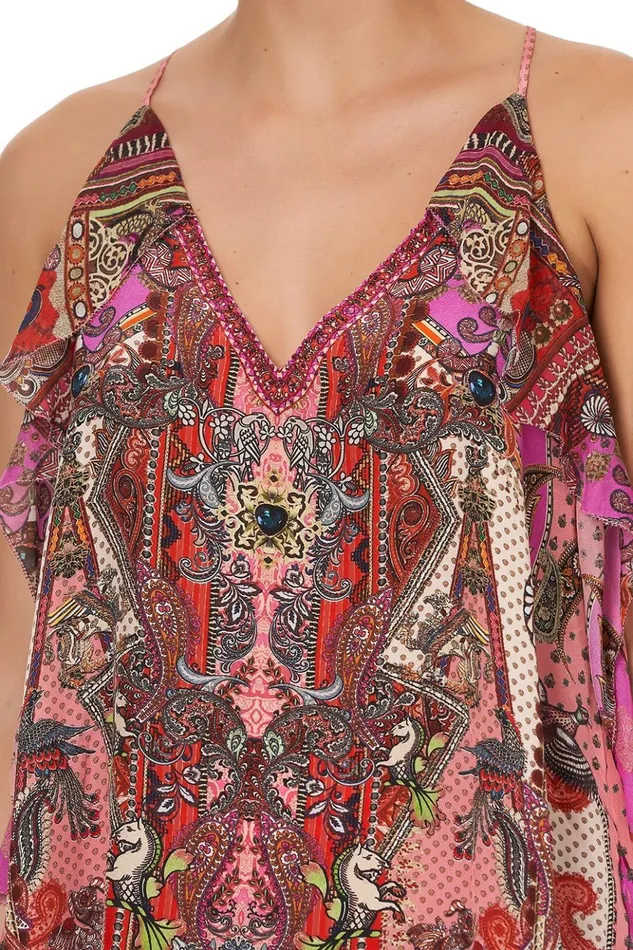 Women Tops Camilla Strap Top With Ruffle Lotus Lovers