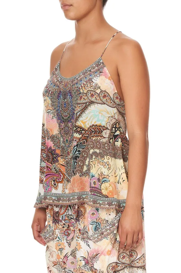 Women Tops Camilla T Back Shoestring Top Carnaby Disco
