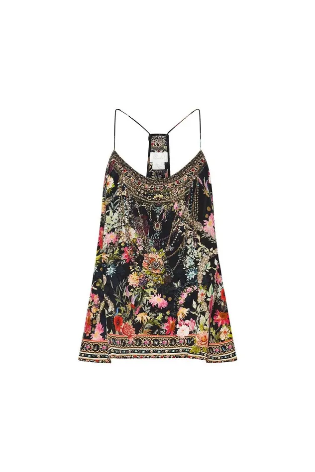 Women Tops Camilla T Back Shoestring Top Hampton Hive