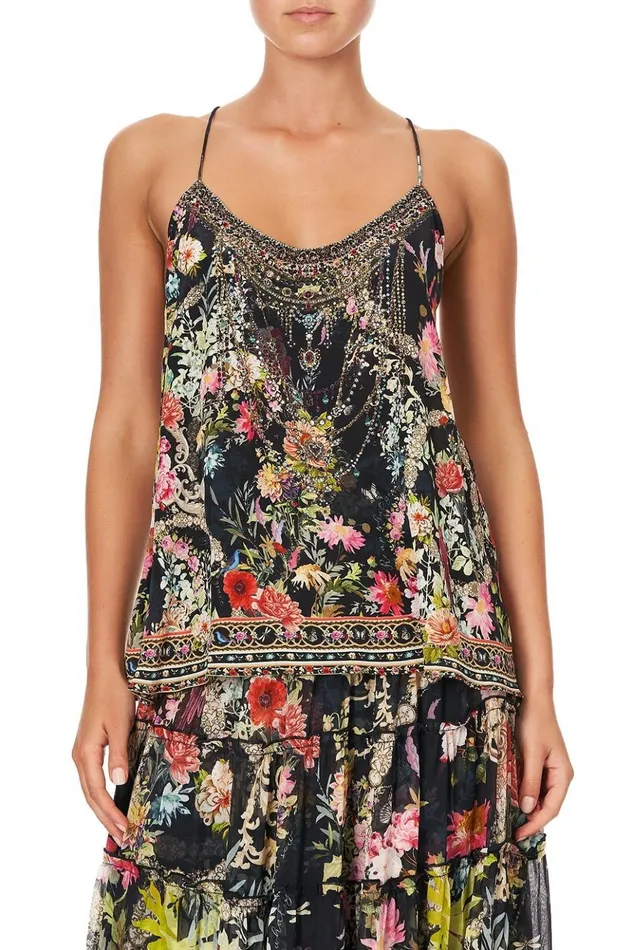 Women Tops Camilla T Back Shoestring Top Hampton Hive