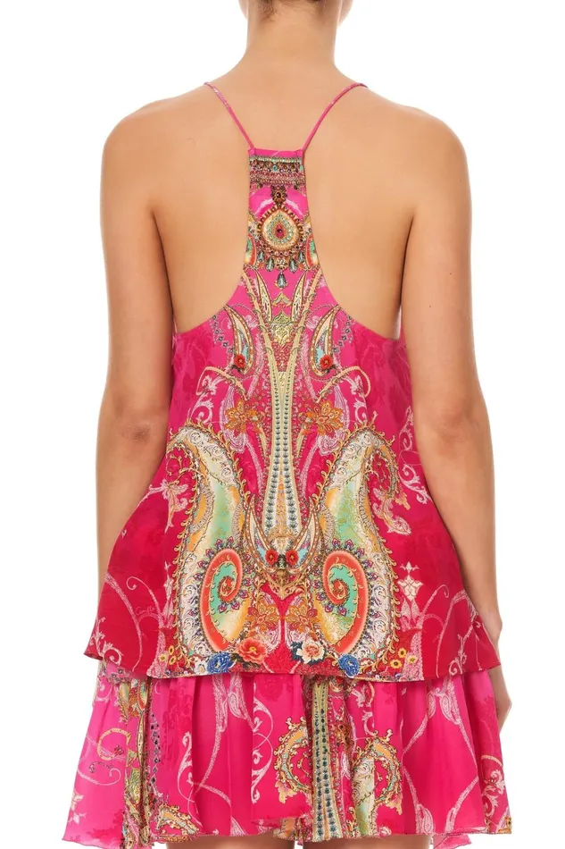 Women Tops Camilla T Back Shoestring Top Rainbow Rhythm