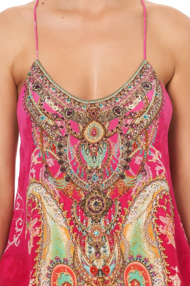 Women Tops Camilla T Back Shoestring Top Rainbow Rhythm