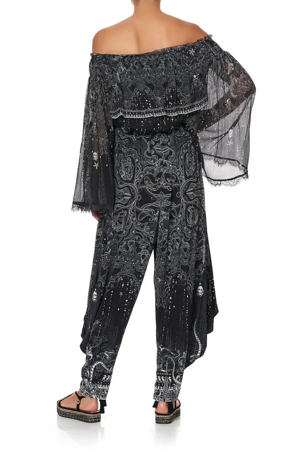 Women Tops Camilla Tiered Ruffle Blouse Midnight Pearl