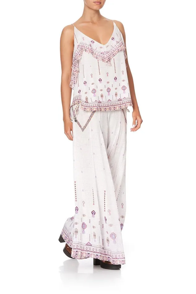 Women Tops Camilla Top With Neckline Frill Tanami Road