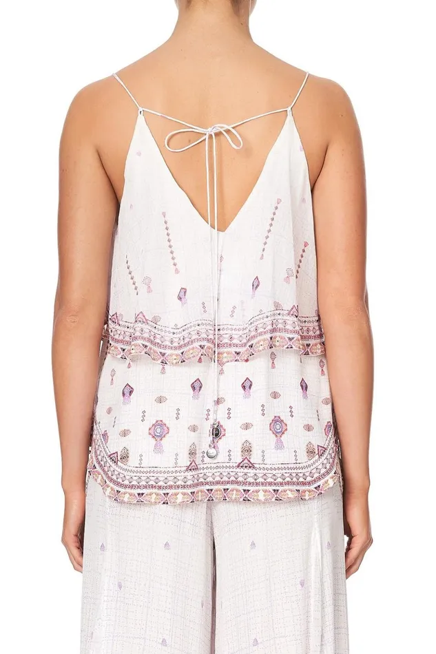 Women Tops Camilla Top With Neckline Frill Tanami Road