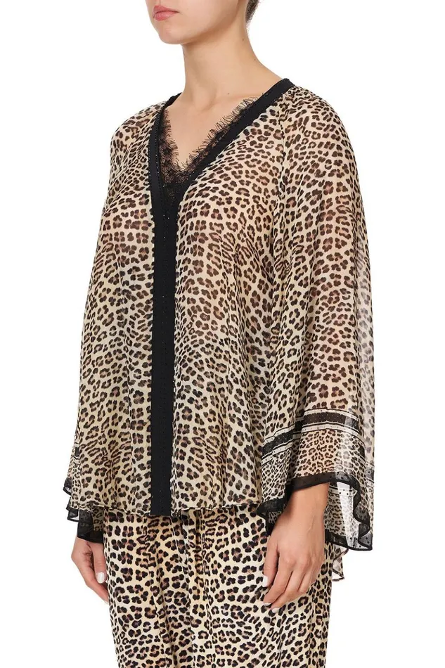 Women Tops Camilla V Neck Blouse With Neckband Sex Kitten
