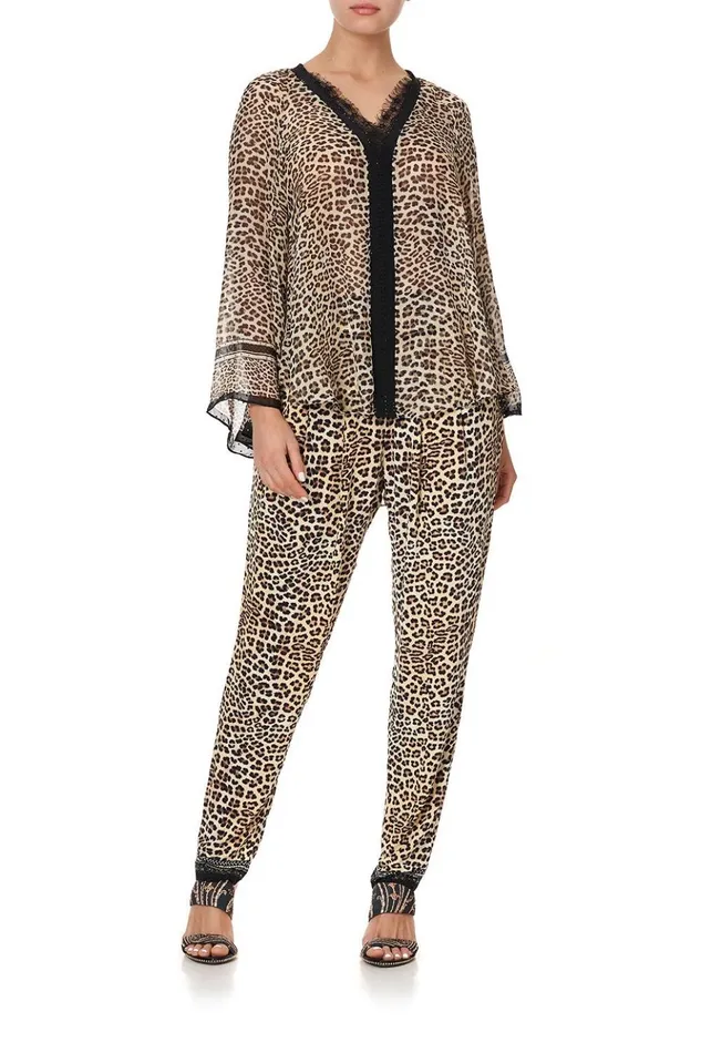 Women Tops Camilla V Neck Blouse With Neckband Sex Kitten
