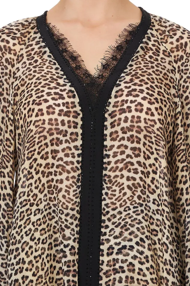 Women Tops Camilla V Neck Blouse With Neckband Sex Kitten