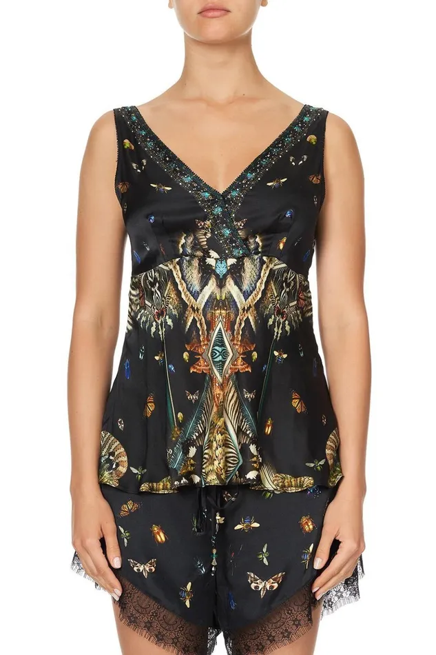 Women Tops Camilla Wide Strap Cross Front Cami Maternal Instinct