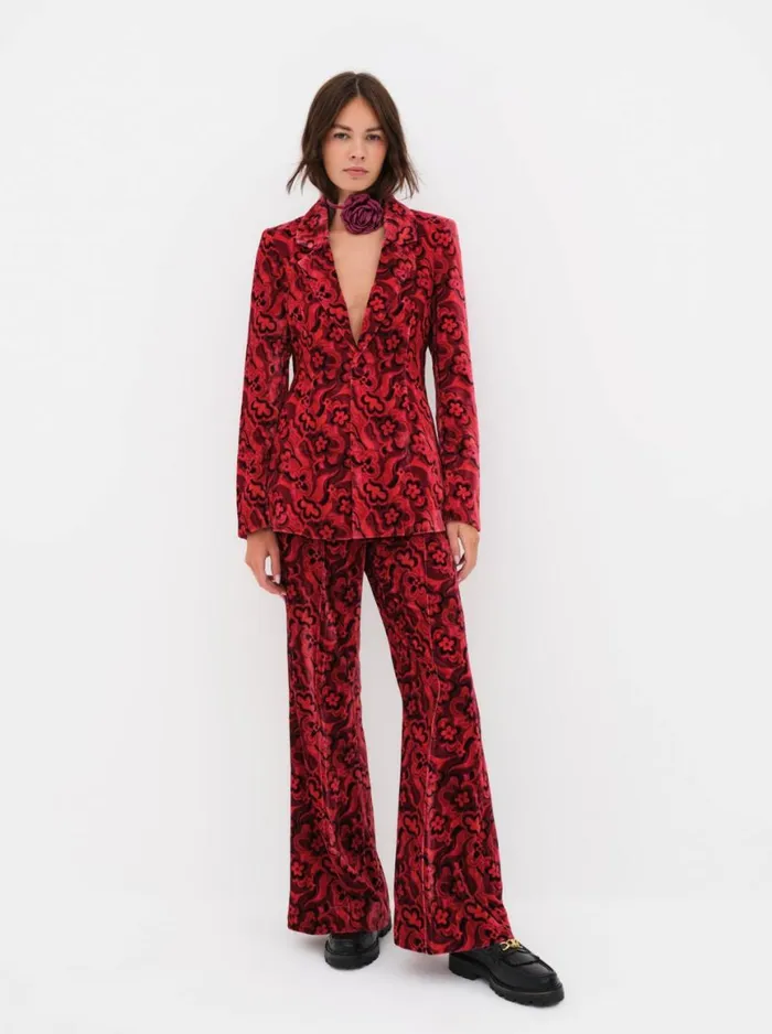 Women Tops For Love and Lemons Penny Blazer Red Women Tops For Love and Lemons Penny Blazer Red