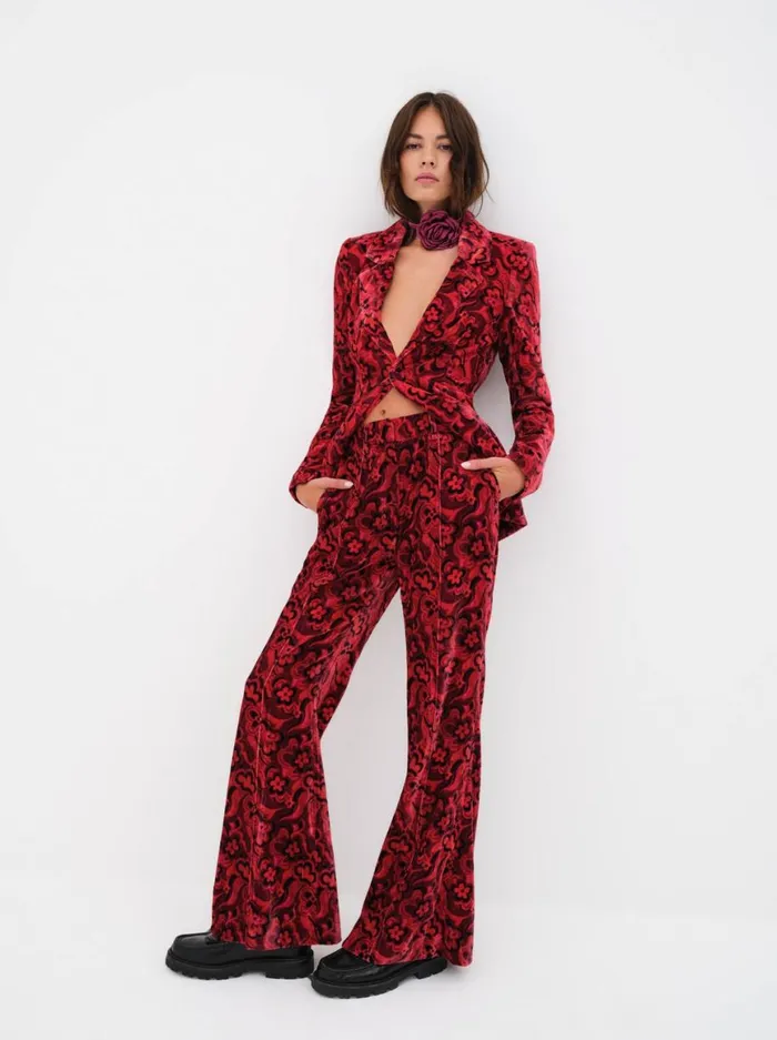 Women Tops For Love and Lemons Penny Blazer Red Women Tops For Love and Lemons Penny Blazer Red