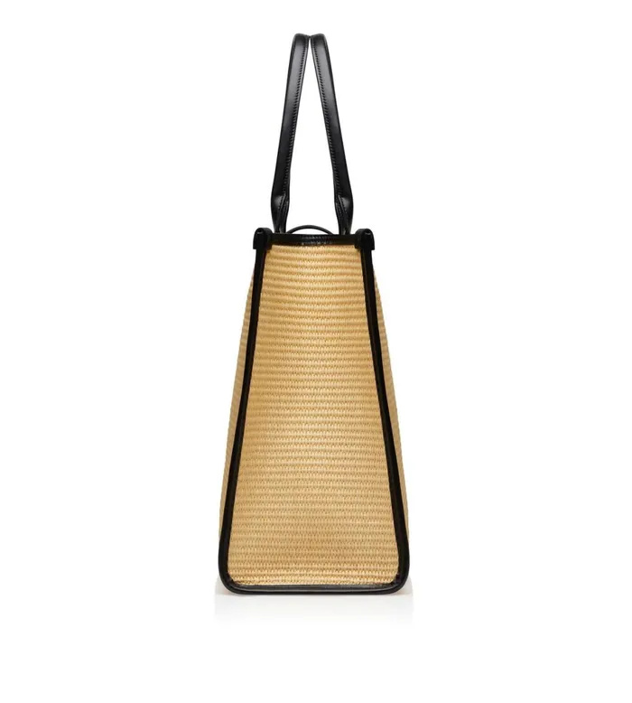 Women Totes Tom Ford Large Raffia Tara Tote Natural Black Women Totes Tom Ford Large Raffia Tara Tote Natural Black