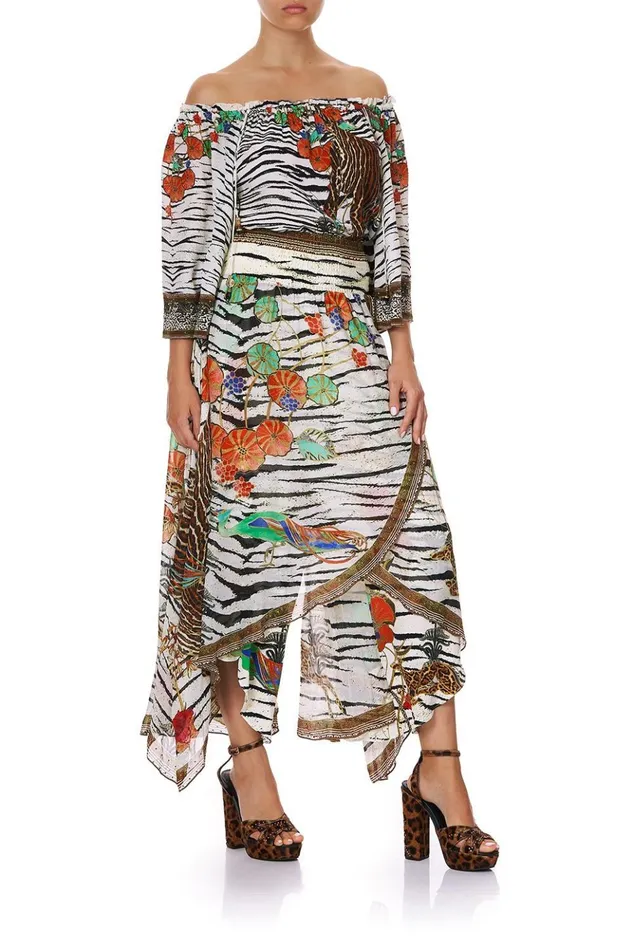 Women Trousers and Leggings Camilla Cross Overlay Pant Cosmic Conflict